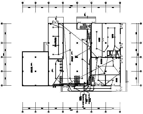 两层宾馆设备用房电气CAD施工图纸（一级负荷）(消防自动报警) - 2