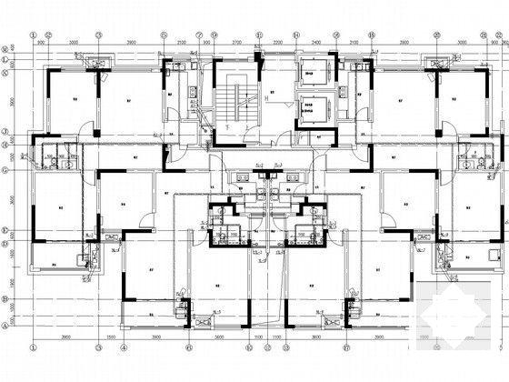 18层商住楼给排水CAD施工图纸(自喷系统原理图) - 4