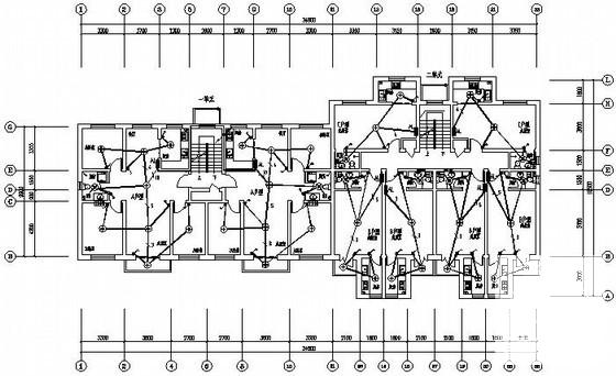6层公租房电气CAD施工图纸（三级负荷） - 1