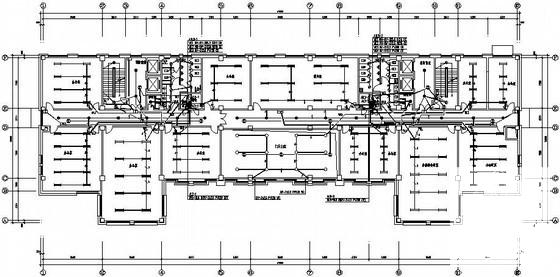 8层钢筋混凝土结构商务大厦电气CAD施工图纸 - 1