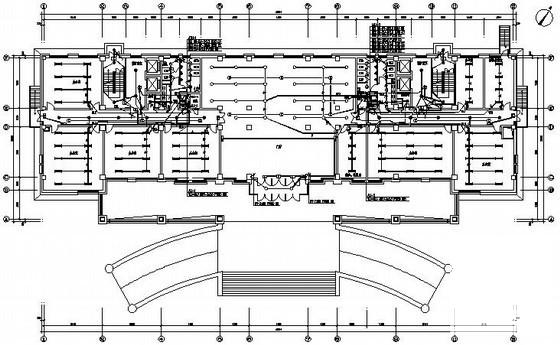 8层钢筋混凝土结构商务大厦电气CAD施工图纸 - 2