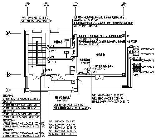 8层钢筋混凝土结构商务大厦电气CAD施工图纸 - 4