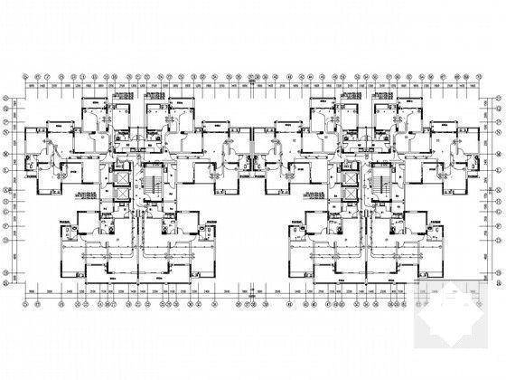 大型小区商业住宅楼电气CAD施工图纸（6栋楼、地下室） - 4