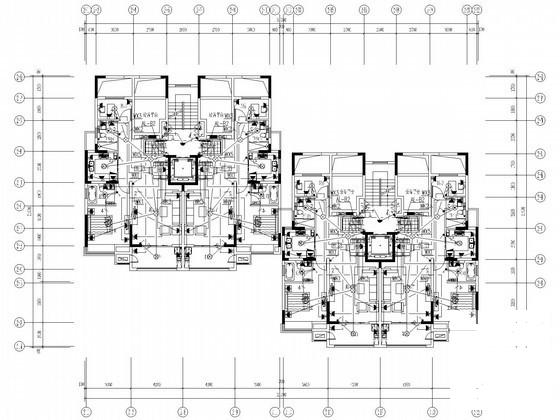 综合建筑群电气CAD施工图纸（4栋住宅、2栋商业、地下室工程）(火灾自动报警) - 3