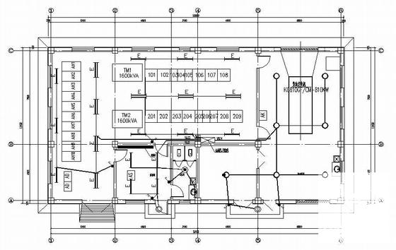 曲棍球场变配电所电气设计CAD施工图纸 - 1