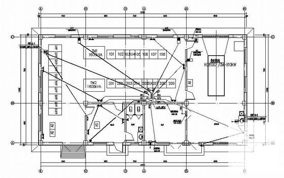 曲棍球场变配电所电气设计CAD施工图纸 - 2