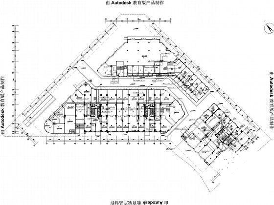 28层综合楼电气CAD施工图纸（地下车库、商业裙房及2、3#楼） - 5