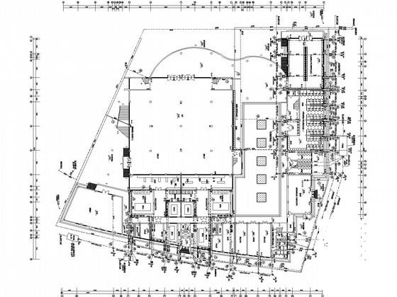 3层学校食堂和浴室给排水CAD施工图纸 - 1