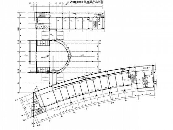 16层钢筋混凝土结构办公大楼智能监控系统电气图纸(地下室平面图) - 5