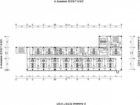 上6层钢筋混凝土结构快捷酒店装修电气图纸（给排水） - 3