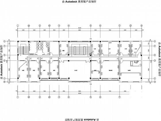 3层办公楼电气CAD施工图纸（三级负荷） - 2