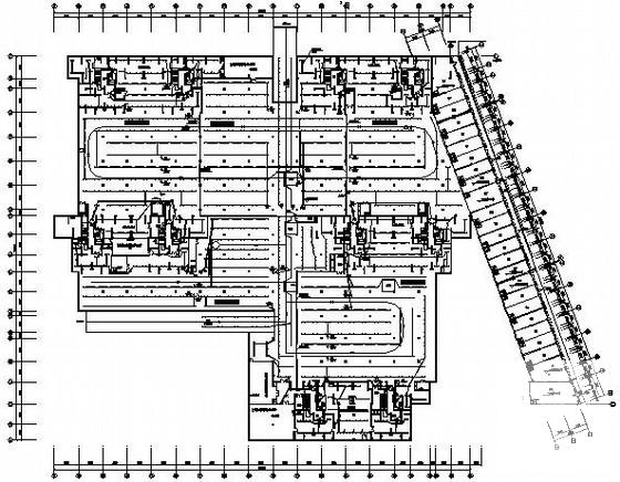大型地下室电气CAD施工图纸（车库、设备房、商铺） - 2