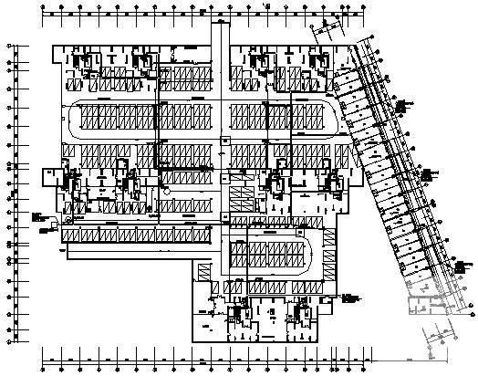 大型地下室电气CAD施工图纸（车库、设备房、商铺） - 3