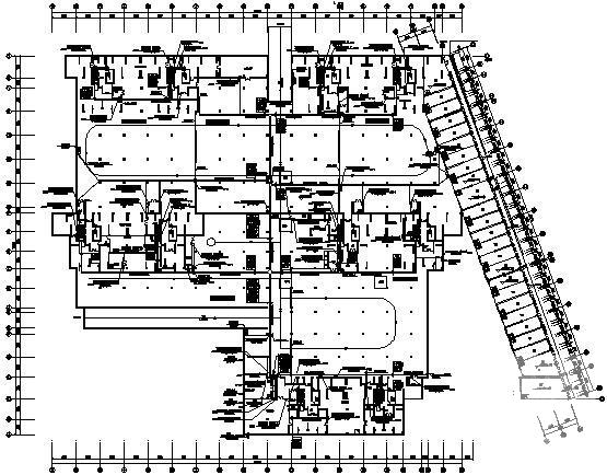 大型地下室电气CAD施工图纸（车库、设备房、商铺） - 4