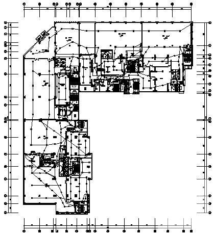 八万平米一类高层建筑电气CAD施工图纸106张（地下室、商业裙房、31层）(火灾自动报警系统) - 3