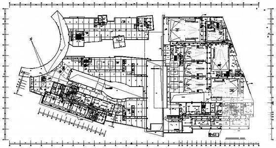 22层广场大型商业综合楼电气CAD施工图纸118张（地下室、商业裙房、住宅塔楼） - 2