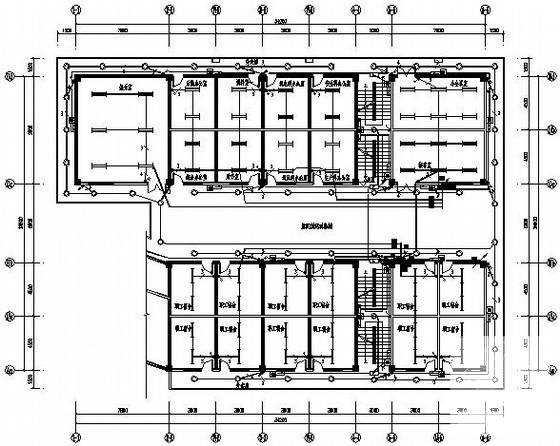 3层矿业厂区服务用房电气设计CAD施工图纸 - 1