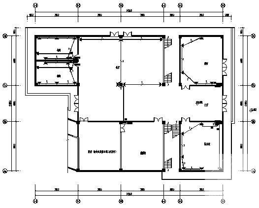 3层矿业厂区服务用房电气设计CAD施工图纸 - 3