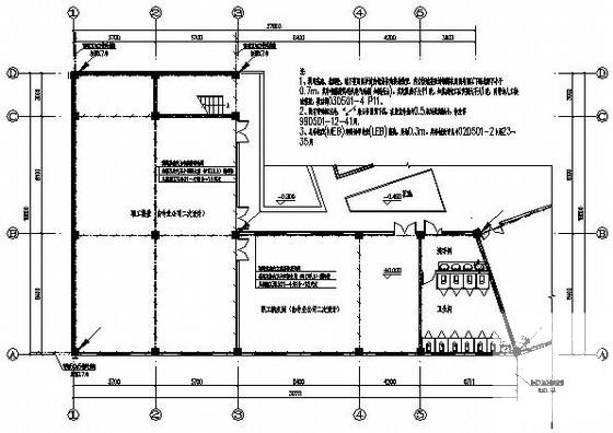 3层矿业厂区服务用房电气设计CAD施工图纸 - 4