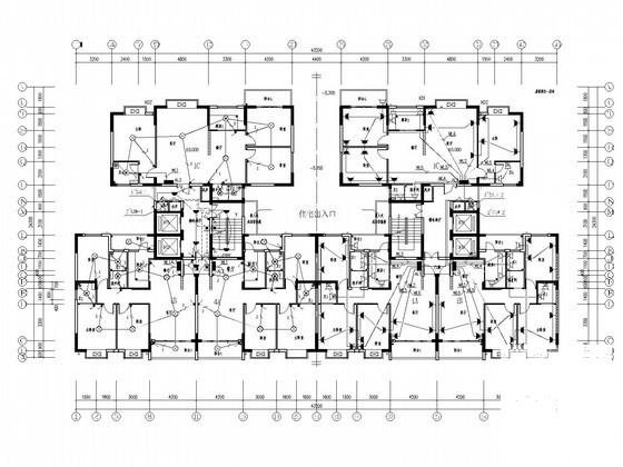 16层综合商业楼电气CAD施工图纸（商业街地下3层大样）(火灾自动报警) - 1