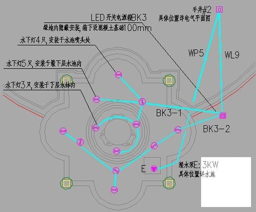 住宅小区会所景观电气设计CAD施工图纸 - 1