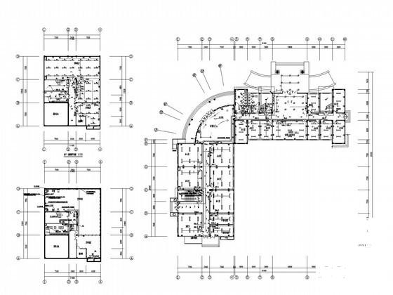 4层标准化厂房电气CAD施工图纸（食堂）(火灾自动报警) - 1