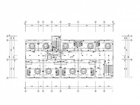 4层标准化厂房电气CAD施工图纸（食堂）(火灾自动报警) - 2