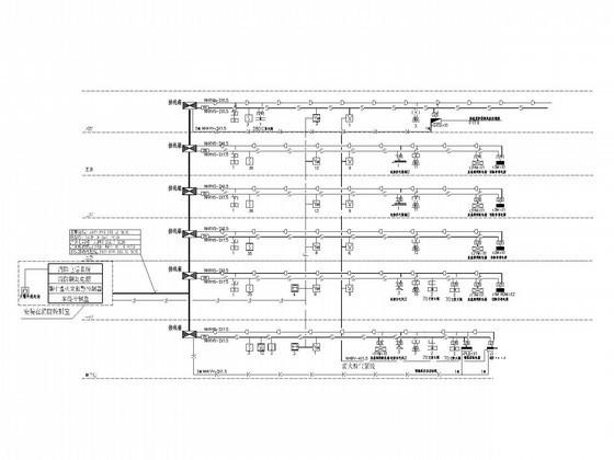 4层标准化厂房电气CAD施工图纸（食堂）(火灾自动报警) - 4