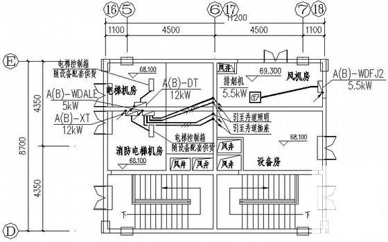 18层大型商住楼群电气CAD施工图纸（商业中心、住宅、酒店） - 4