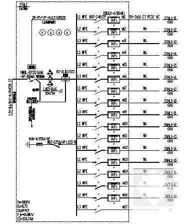 一类高层商住楼电气CAD施工图纸（地下室）(火灾自动报警) - 4