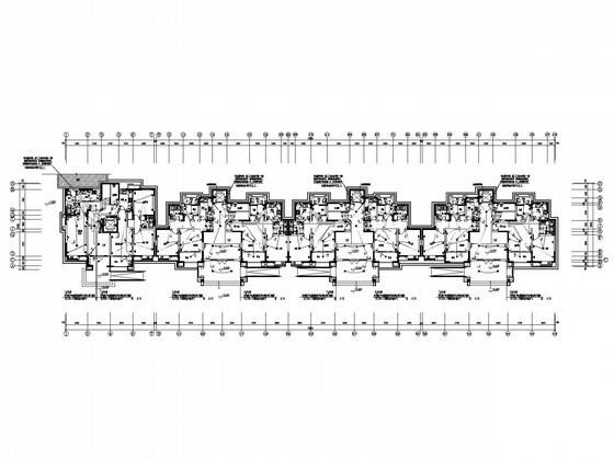 7层大型住宅楼电气CAD施工图纸（5栋小区及地下室） - 3