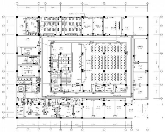 8层市中心医院及裙楼电气CAD施工图纸（暖通）(闭路电视监控) - 1