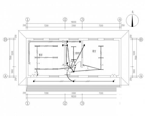 单层混合结构幼儿园电气CAD施工图纸（三级负荷） - 3