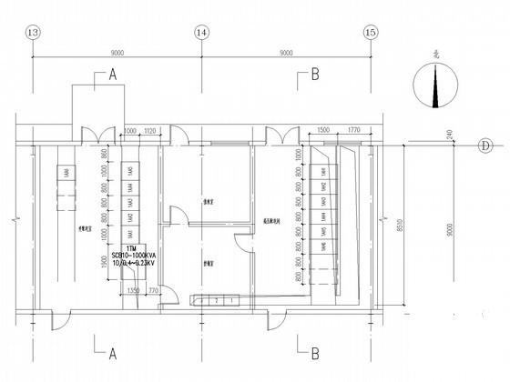 大型工业项目强电系统电气CAD施工图纸（变配电系统）(柴油发电机房) - 2