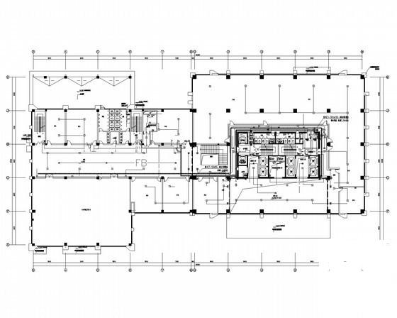 一类高层办公建筑大厦电气CAD施工图纸（地下3层） - 2
