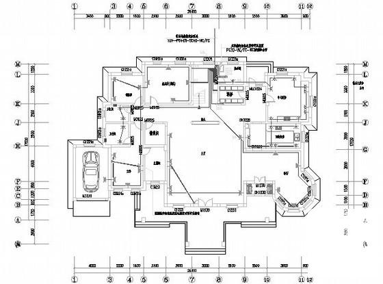 3层别墅电气CAD施工图纸 - 1