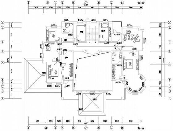 3层别墅电气CAD施工图纸 - 2