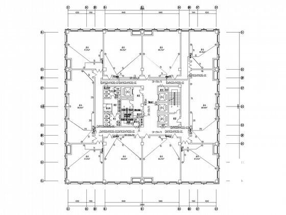经贸中心高层办公楼电气CAD施工图纸(火灾自动报警) - 2