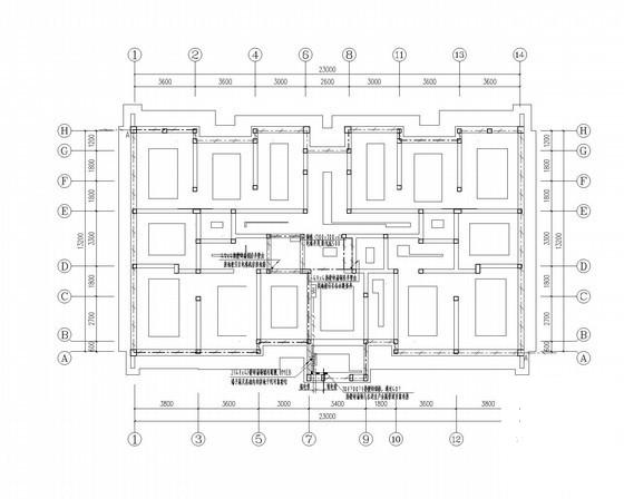 5层砌体结构普通住宅楼电气CAD施工图纸（三级负荷） - 2