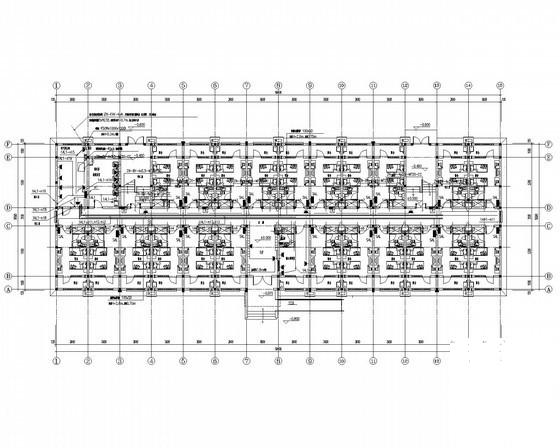 6层大型钢铁厂配套单身宿舍楼电气CAD施工图纸（多栋）(火灾自动报警系统) - 2