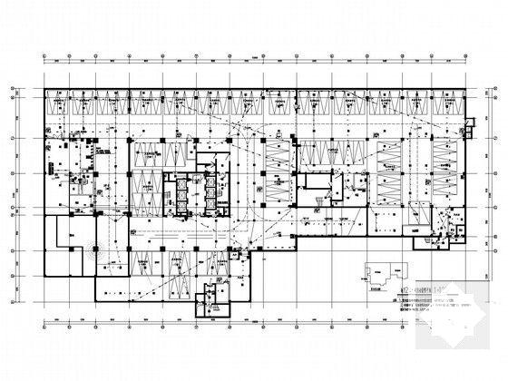 一类高层商业综合办公楼电气CAD施工图纸（配电负荷表裙楼99.9米）(火灾自动报警) - 4