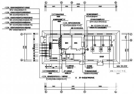 单层污水处理厂电气CAD施工图纸（二级负荷） - 2