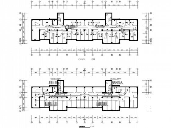 一类高层住宅楼电气CAD施工图纸(火灾自动报警) - 4