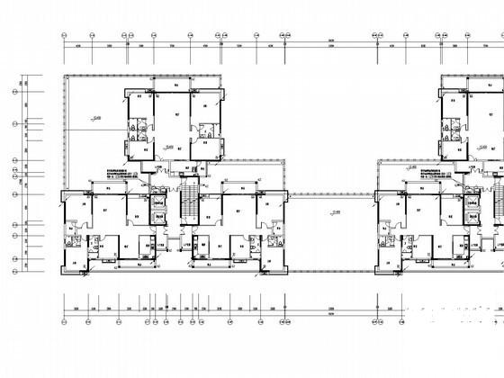 32层商住楼电气CAD施工图纸（高99.75米，裙房）(火灾自动报警) - 2