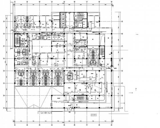 10层大型医院弱电智能化电气CAD施工图纸（楼宇自控）(综合布线系统) - 1