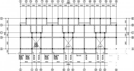 3层混合结构职工公寓CAD施工图纸（条形基础，）(建筑设计说明) - 2