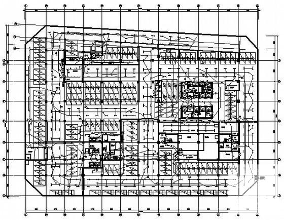 26层大型办公楼电气设计CAD施工图纸(火灾自动报警) - 1