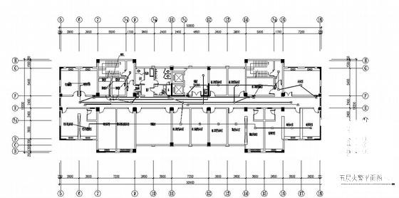 公安局9层科技大楼电气设计CAD施工图纸(火灾自动报警系统) - 4