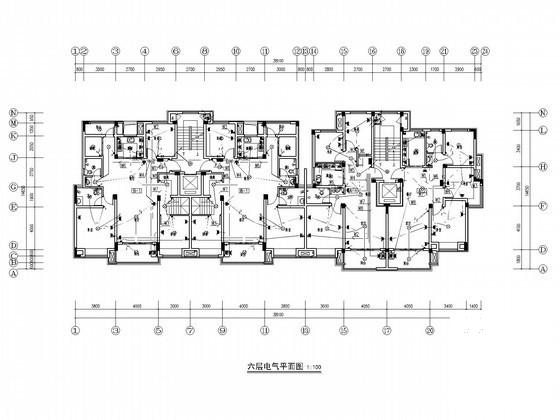 7层知名大型文化广场电气设计CAD施工图纸（甲级设计院）(火灾自动报警系统) - 1