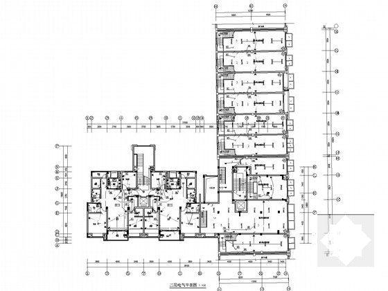 7层知名大型文化广场电气设计CAD施工图纸（甲级设计院）(火灾自动报警系统) - 4